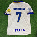 Italy EURO 1996 White Retro Jersey – Roberto Donadoni #7 – Back View
