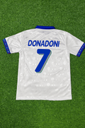 Italy 1994 World Cup White Retro Football Jersey – Roberto Donadoni – Back View
