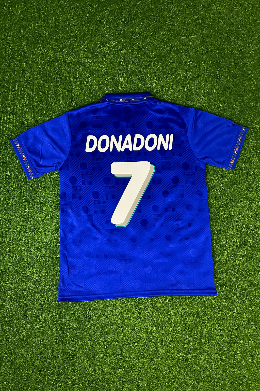 Italy Retro Jersey – Roberto Donadoni 1994 World Cup – Back View