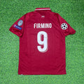 Roberto Firmino Liverpool 2019 CL Final Retro Kit Jersey – Back View