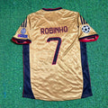 AC Milan 2013 2014 Gold Retro Jersey – Robinho #7 – Back View
