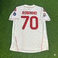 2011/12 Robinho #70 Milan White Away Retro Football Jersey – Back View
