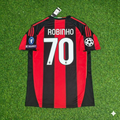 2010/11 Robinho 70- Milan Home Retro Football Jersey – Back View