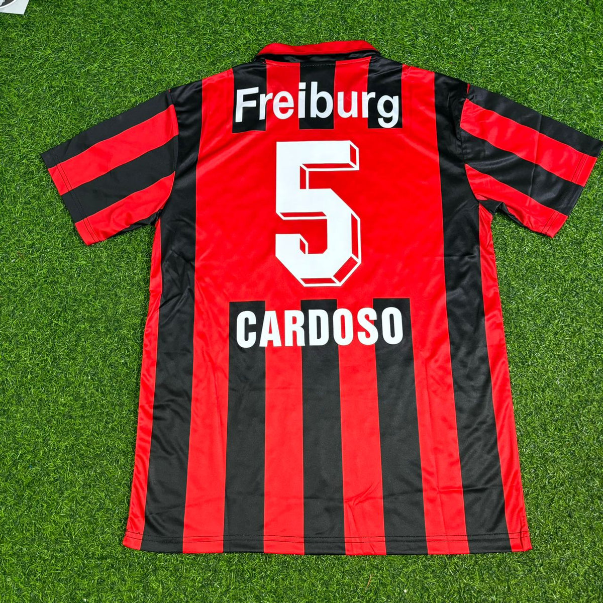 1994/95 Rodolfo Esteban Cardoso SC Freiburg Retro Football Jersey – Back View