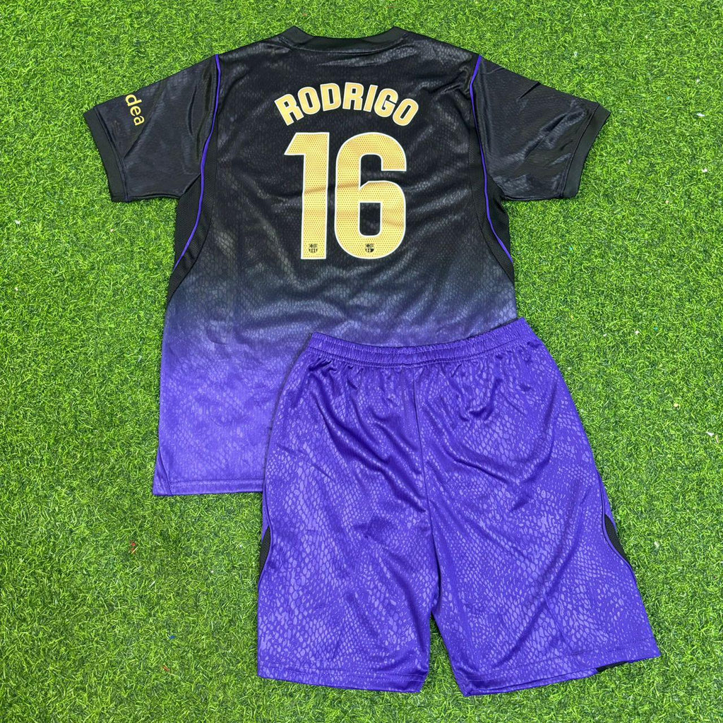Rodri #16 Barcelona 2027 New Season Away Kids Jersey – Back View