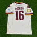 2026 Spain World Cup Rodri #16 Away Football Jersey – Back View