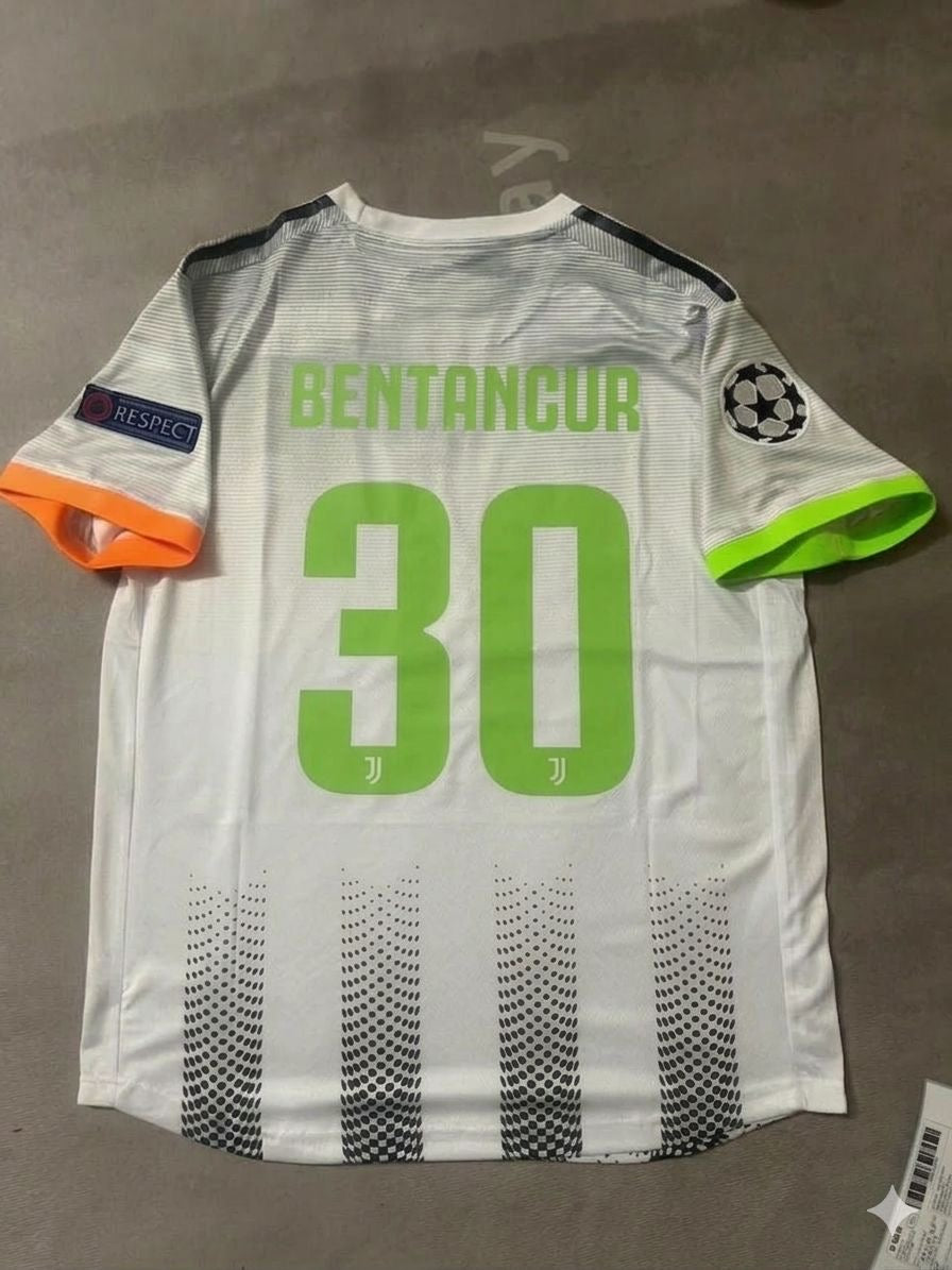 2019/20 Rodrigo Bentancur 30 Juventus Home Football Jersey Retro Kit – Back View