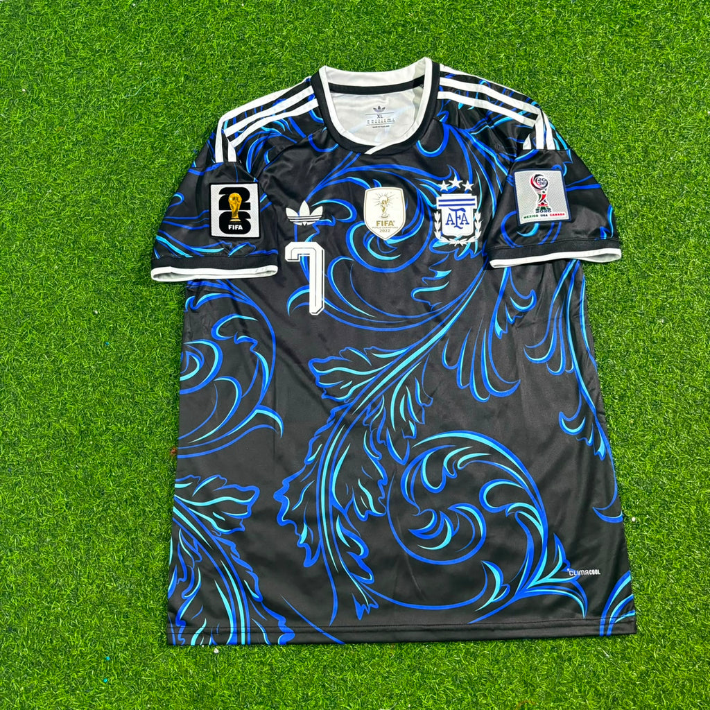 Argentina 2026 World Cup New Season Football Jersey – Rodrigo de Paul #7 – Front View