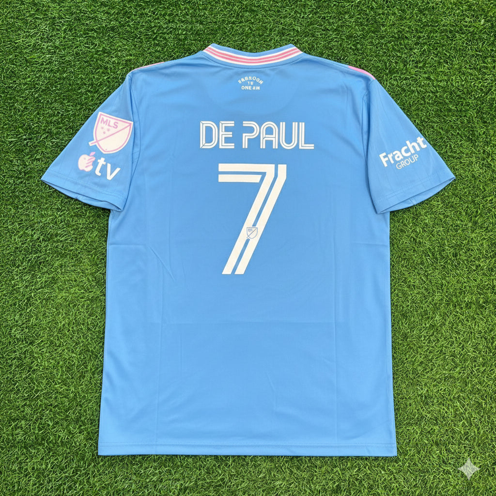 2026 Rodrigo de Paul 7 Inter Miami Football Jersey – Back View