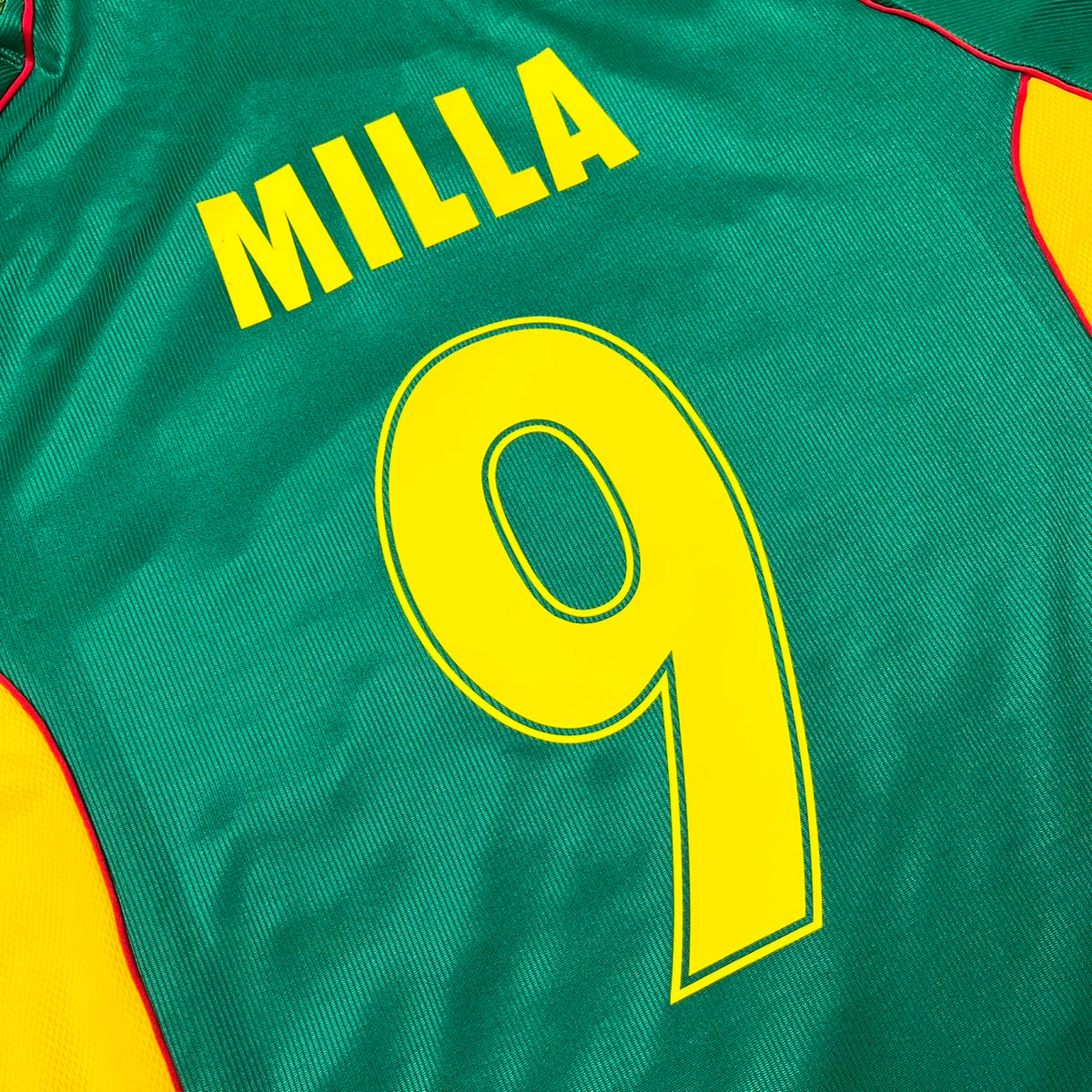 Roger Milla Cameroon Retro Football Jersey – Detailed View