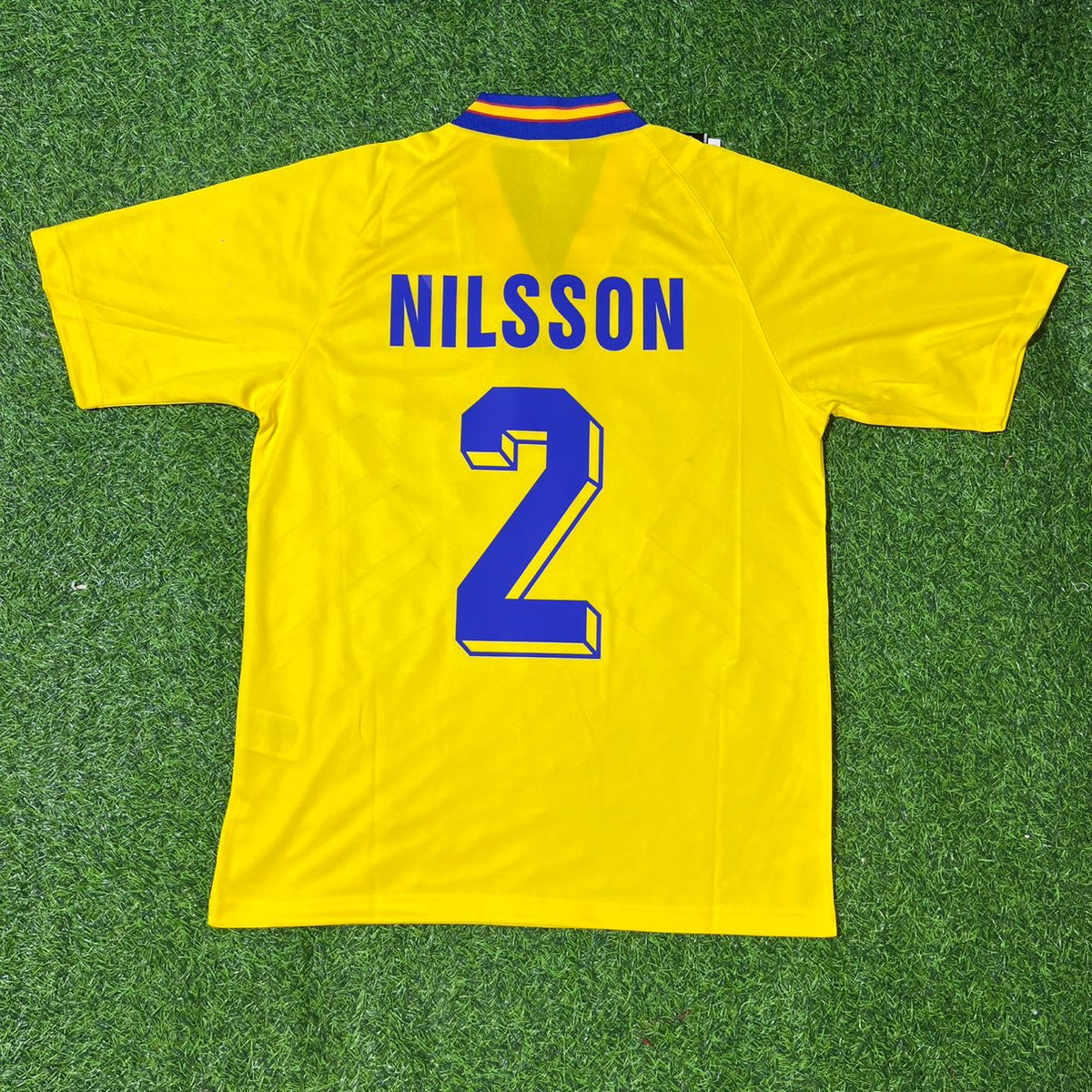 1994/96 Roland Nilsson Sweden Retro Home Football Jersey Collection – Back View
