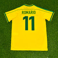 Brazil 1998 World Cup Retro Jersey – Romário #11 – Back View