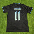 Brazil Black Iconic Retro Football Jersey – Romário – Back View