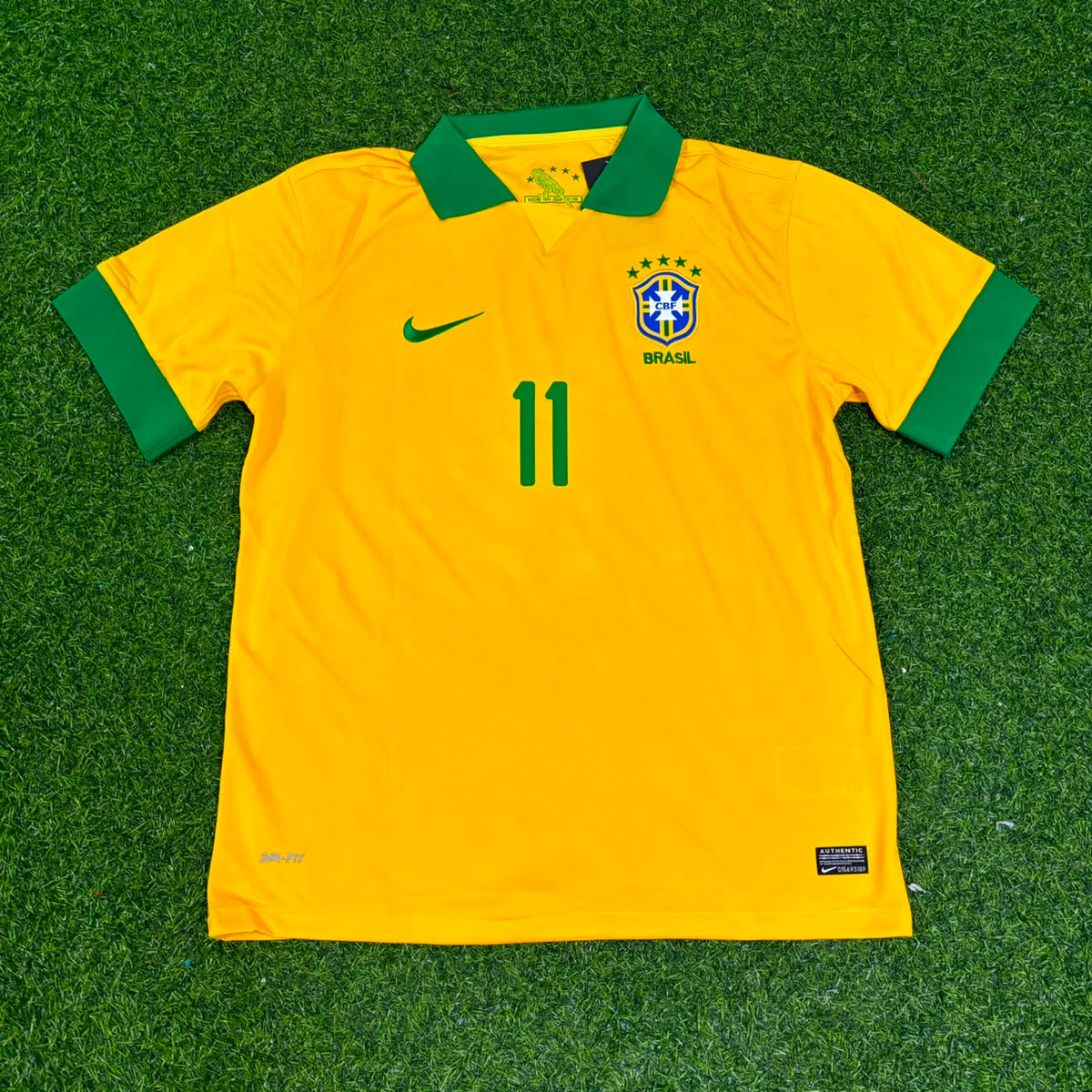Romario Brazil Special Retro Football Jersey – Front View