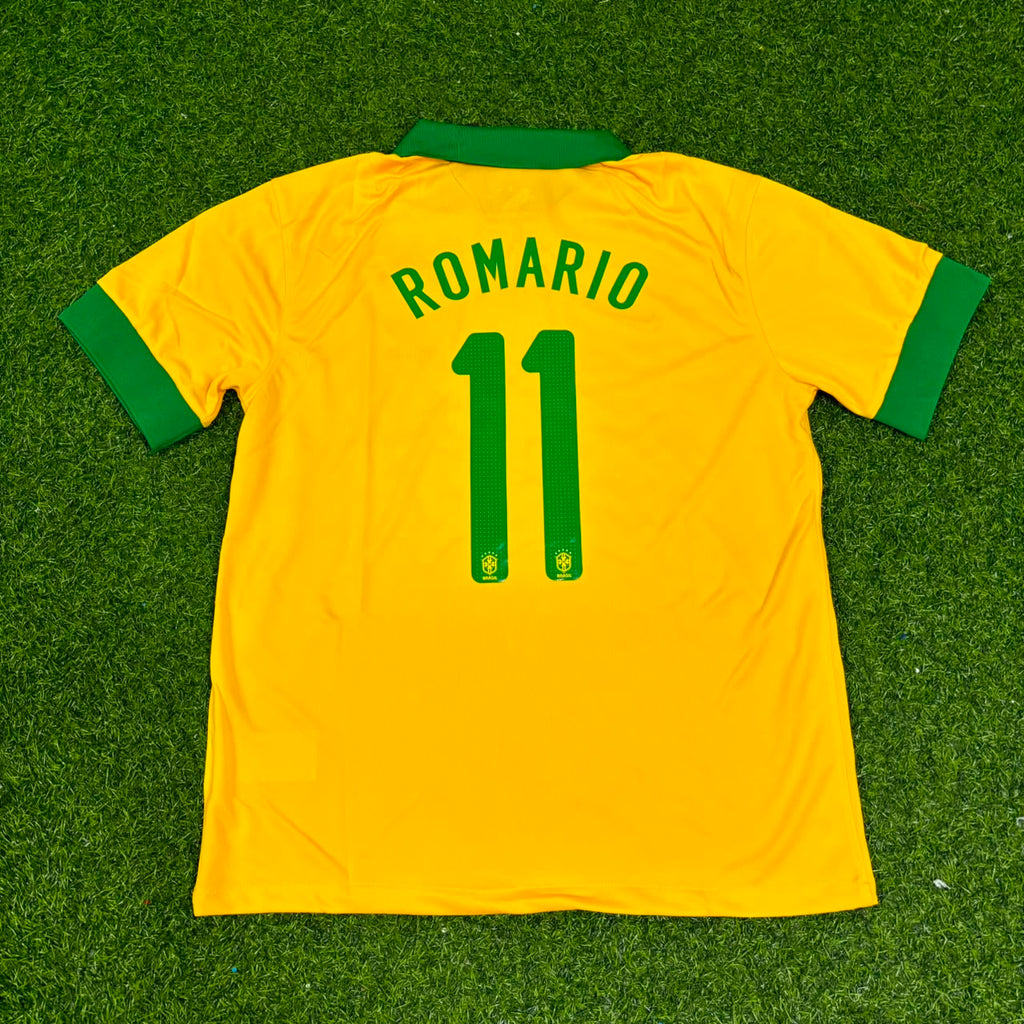 Romario Brazil Special Retro Football Jersey – Back View