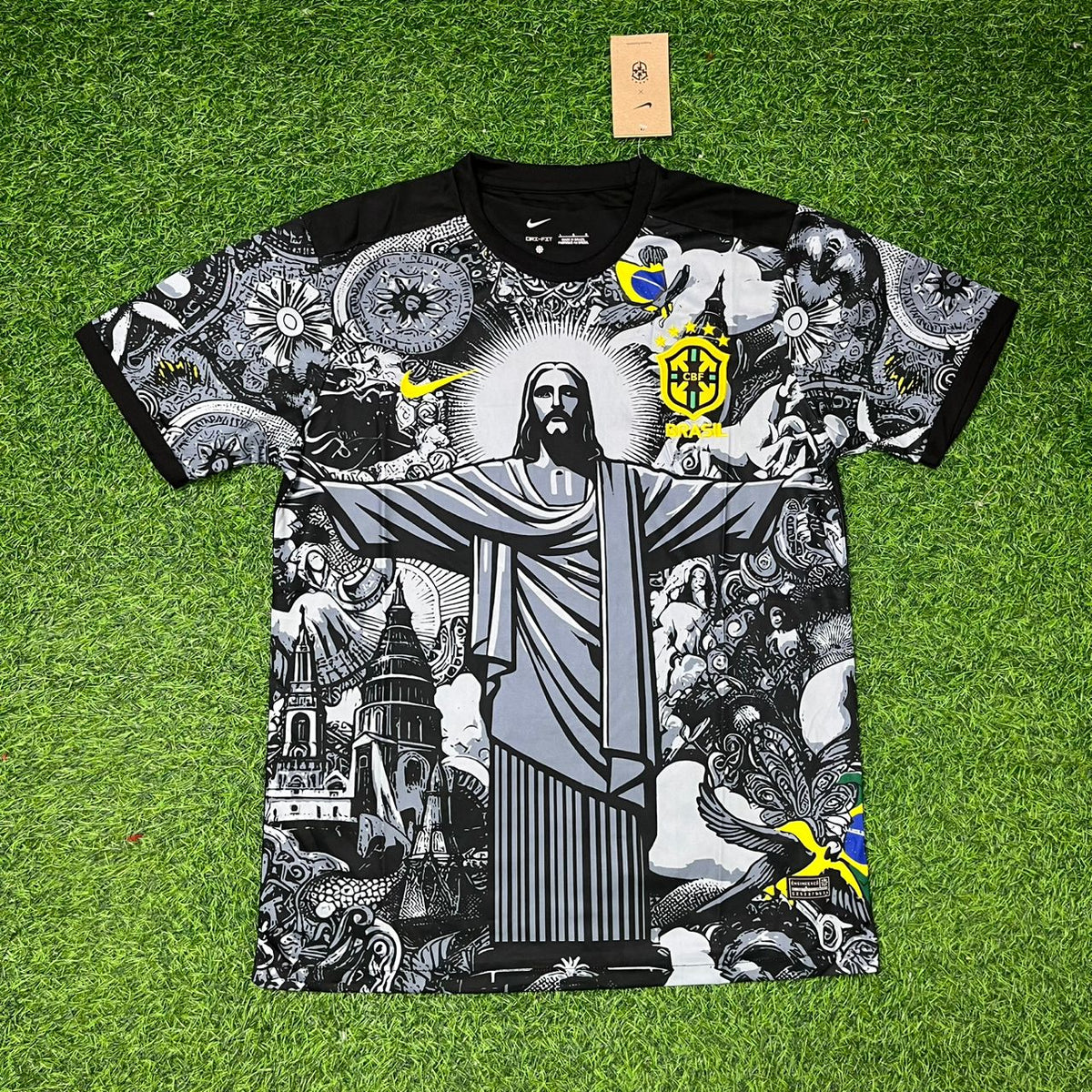 Romário Brazil Iconic Retro Football Jersey – Front View