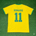 Romario Brazil Football Retro Football Jersey – Back View