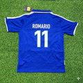 1997 Romario Brazil Blue Retro Football Jersey – Back View