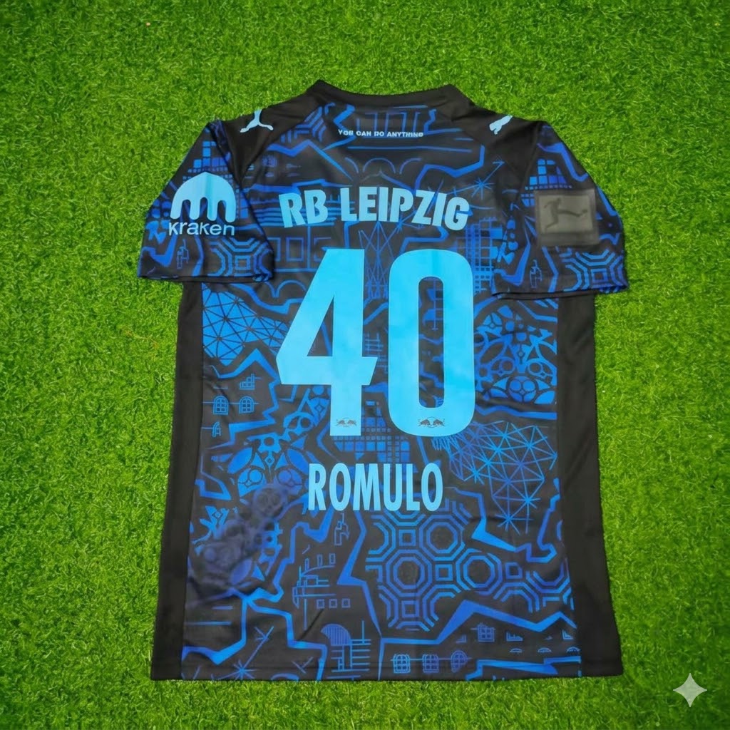 Rômulo Cardoso #40 RB Leipzig Football Jersey – Back View