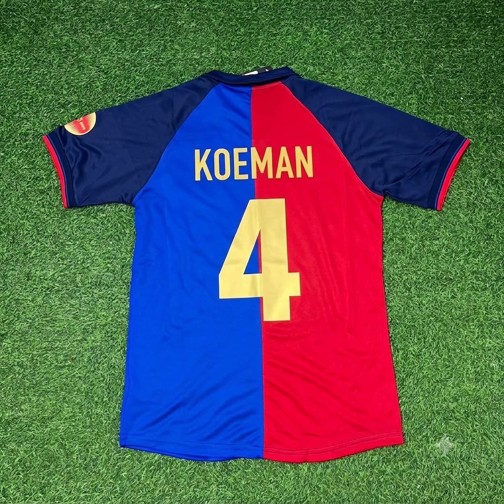 Ronald Koeman – Barcelona Special Retro Kit Jersey – | | – Back View