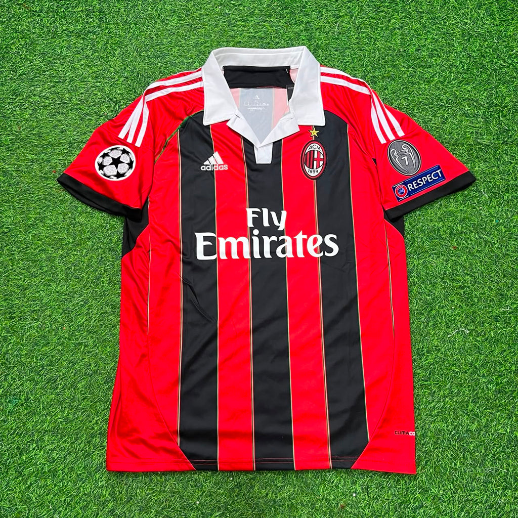 Ronaldinho – AC Milan Home Retro Kit Jersey – | | – Front View