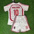 Ronaldinho AC Milan White Retro Football Jersey – Back View