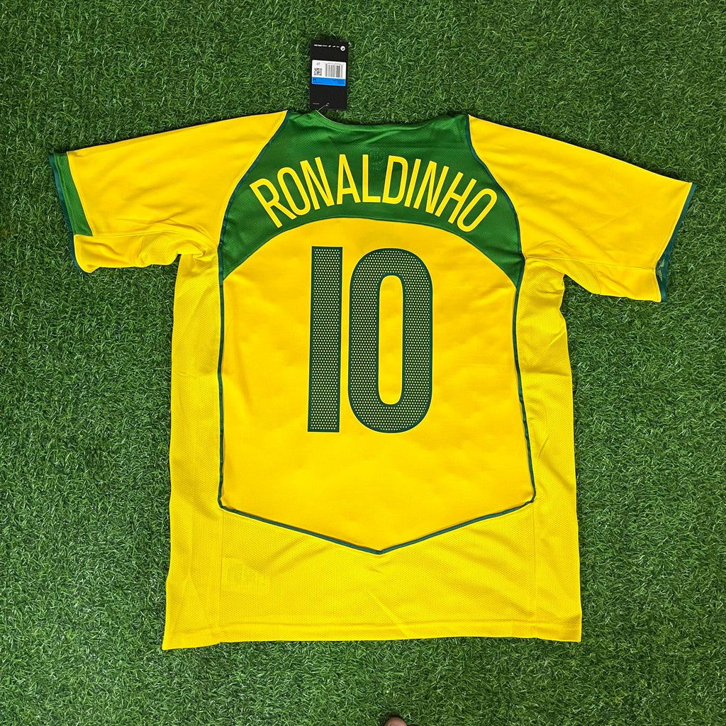 Ronaldinho Gaucho – Brazil 2004–2006 Retro Kit Jersey – | | – 5