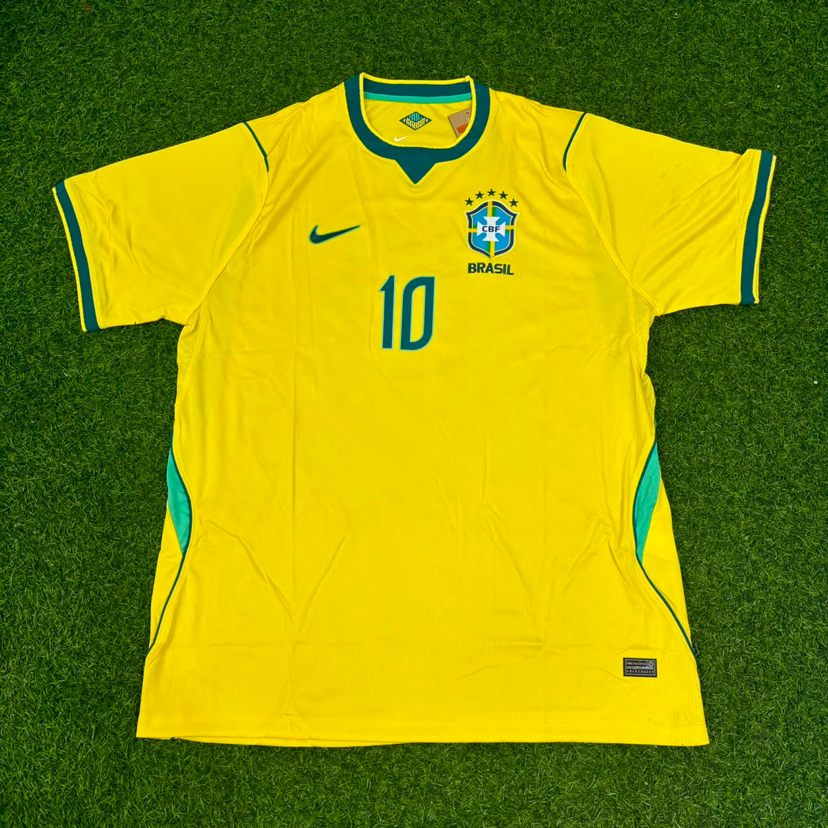 Rivaldo Brazil Commemorative Special Retro Football Jersey – Front View