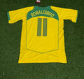 Ronaldinho Gaucho #11– Brazil 2006 World Cup Retro Kit Jersey – | | – Back View