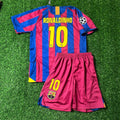 Ronaldinho Gaucho Barcelona 05/06 Home Kids Kit Football Jersey for Children – Back View