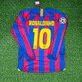 Ronaldinho Gaúcho Barcelona 2005-2006 Retro Football Jersey – Back View