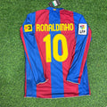2007 Ronaldinho Gaucho Barcelona Retro Football Jersey – Back View