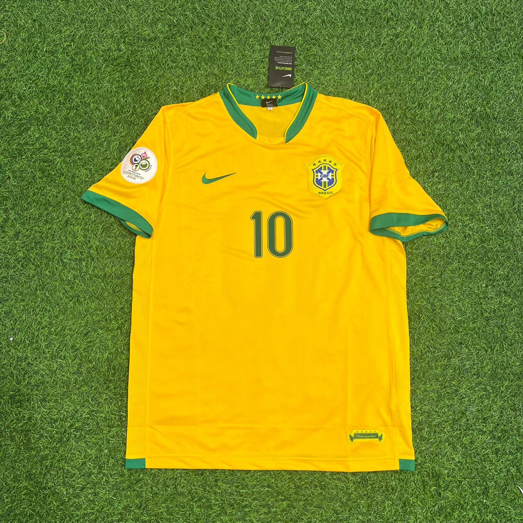 Ronaldinho Gaucho #10 Brazil 2006 World Cup Jersey – Front View