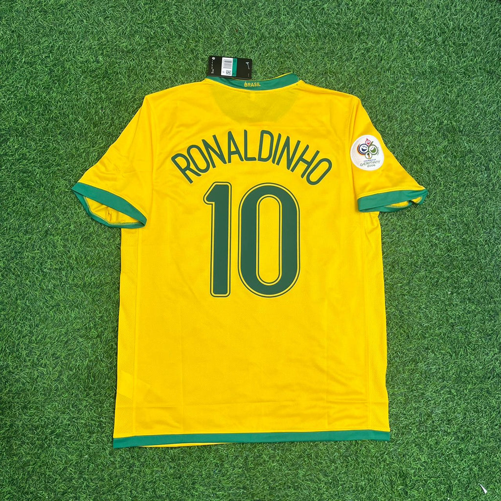 Ronaldinho Gaucho #10 Brazil 2006 World Cup Jersey – Back View