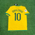 Ronaldinho Gaucho #10 Brazil 2006 World Cup Jersey – Back View