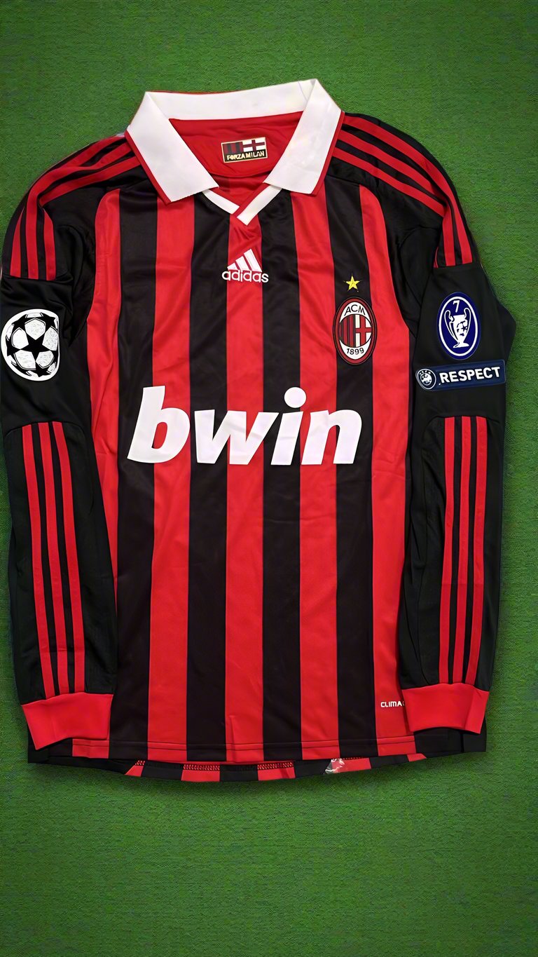 Milan 2009 2011 Retro Long Sleeve Jersey – Mark van Bommel – 5