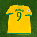 2006 Brazil World Cup Ronaldo Nazario #9 Football Jersey – Back View