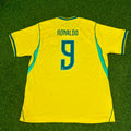Ronaldo Nazario Brazil Commemorative Special Retro Football Jersey – Back View