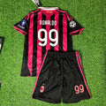 2009 Ronaldo Nazário 99 AC Milan 2011 Retro Kids Kit Set Kindertrui – Back View