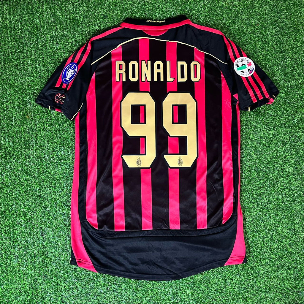 El Fenomeno Ronaldo Nazario AC Milan 2006 2007 Retro Jersey – Back View
