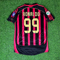 El Fenomeno Ronaldo Nazario AC Milan 2006 2007 Retro Jersey – Back View