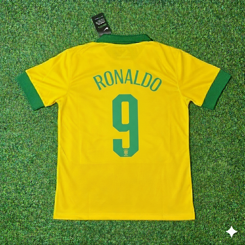 Ronaldo Nazario Brazil Retro Football Jersey Collection – Back View