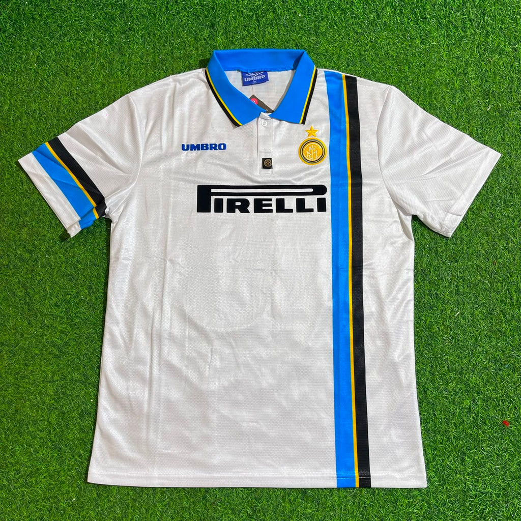 Ronaldo Nazario Inter 1997/98 Away Retro Football Jersey – Front View