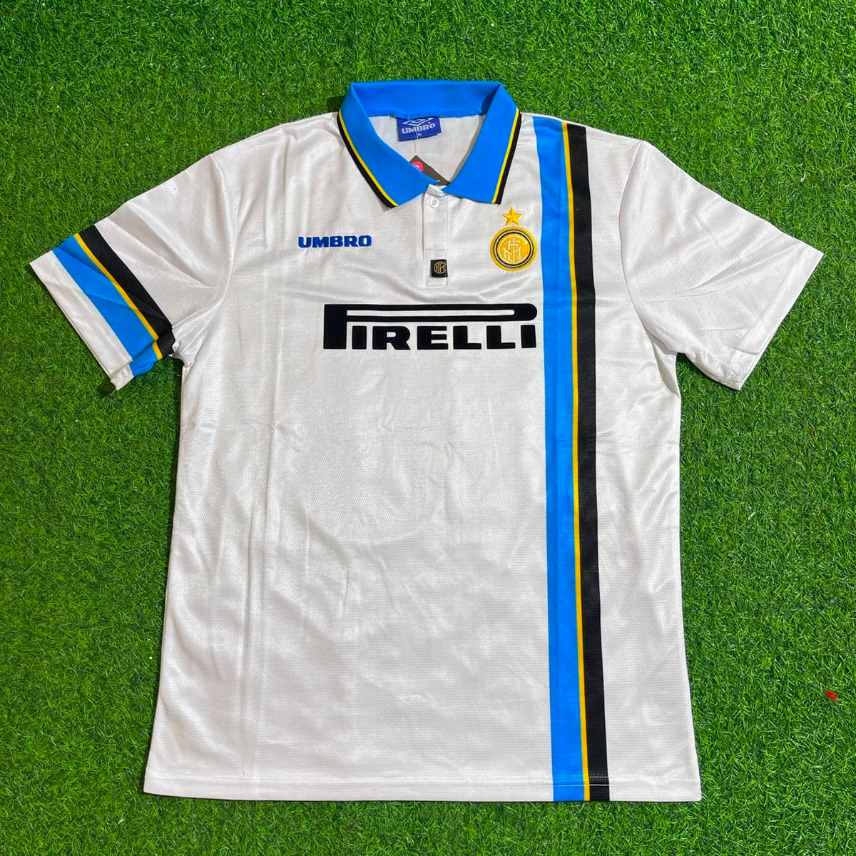 Ronaldo Nazario Inter 1997/98 Away Retro Football Jersey – Front View