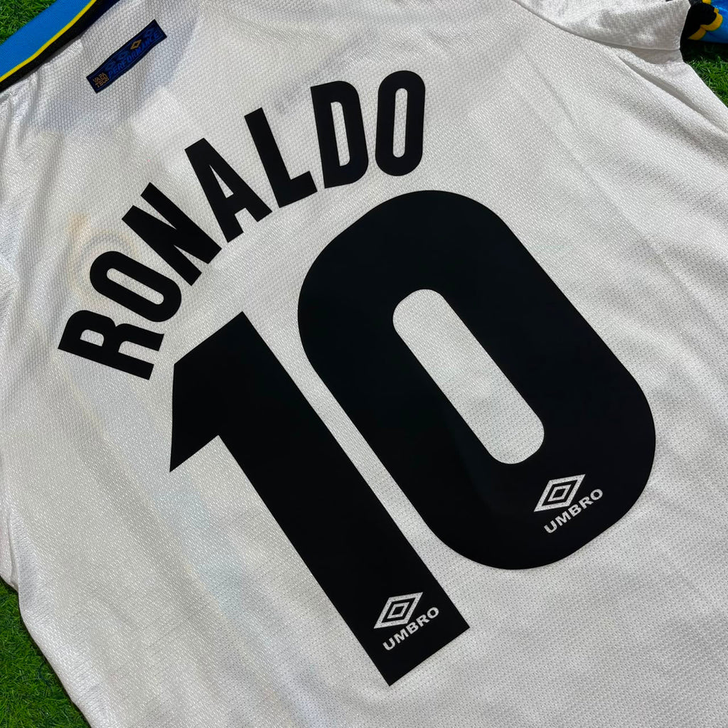 Ronaldo Nazario Inter 1997/98 Away Retro Football Jersey – Detailed View