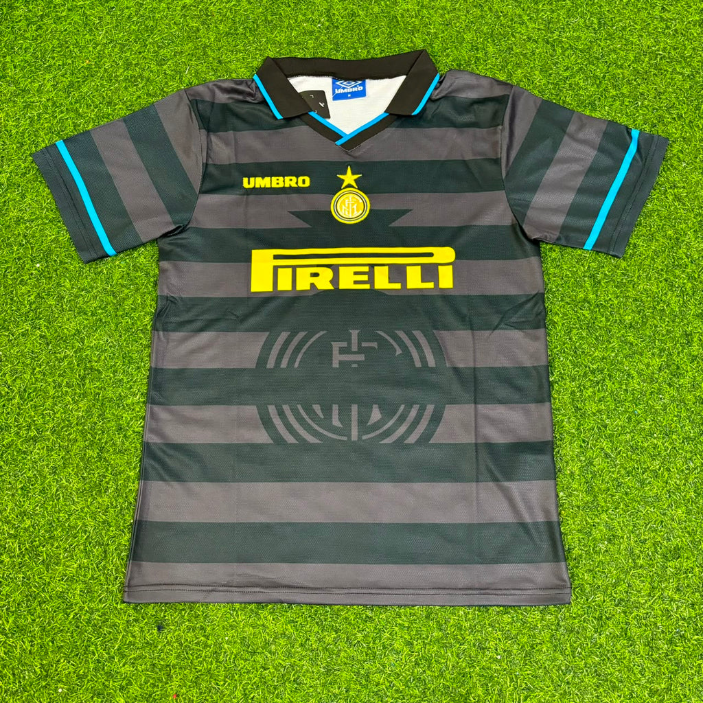 Ronaldo Nazario Inter 1997 1998 Retro Football Jersey – Front View