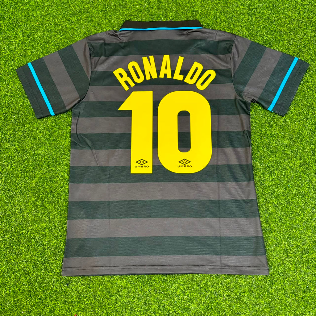 Ronaldo Nazario Inter 1997 1998 Retro Football Jersey – Back View