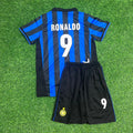 Ronaldo Nazario El Fenomeno R9 - Inter Retro Kids Football Jersey – Back View