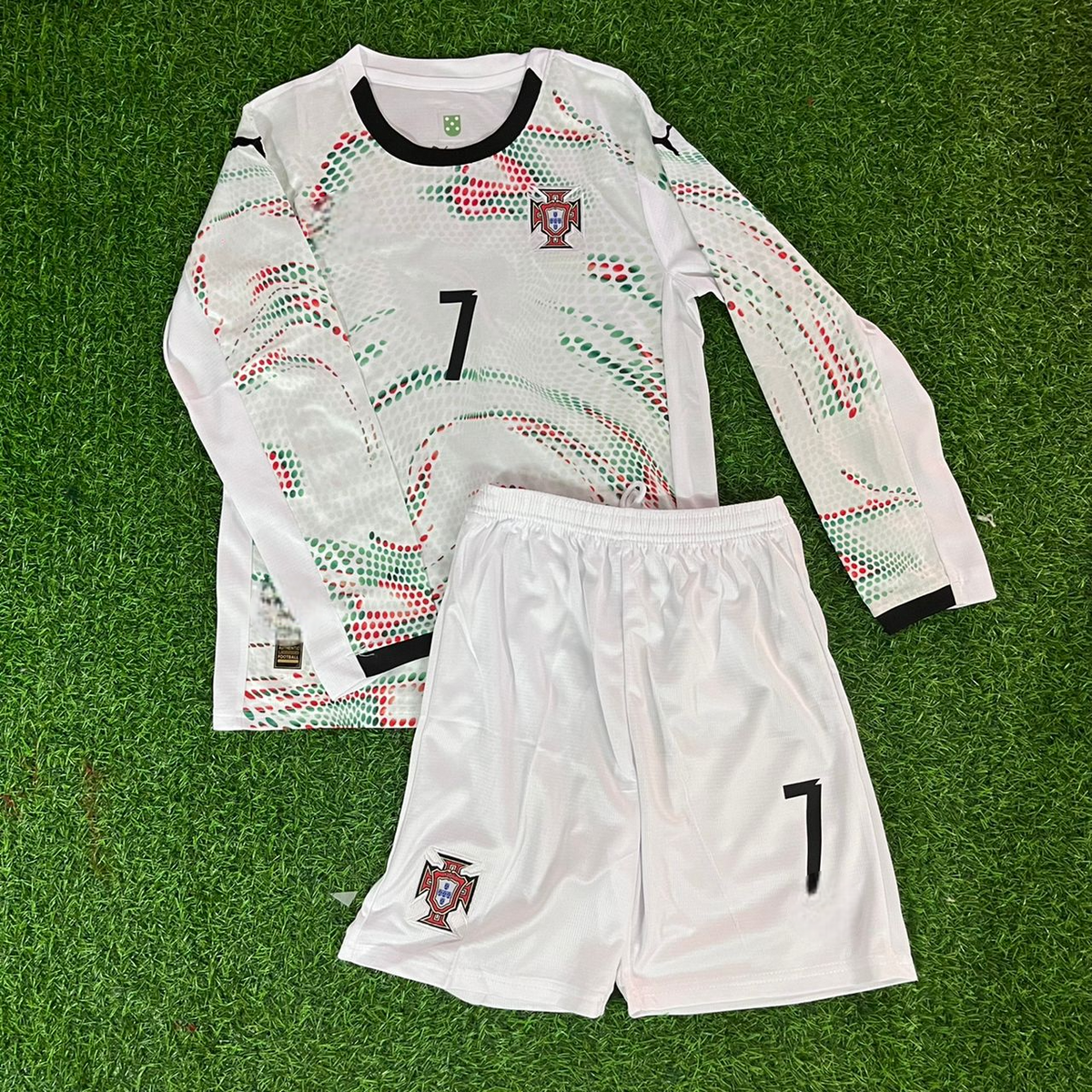 Cristiano Ronaldo Portugal White Football Jersey – Front View