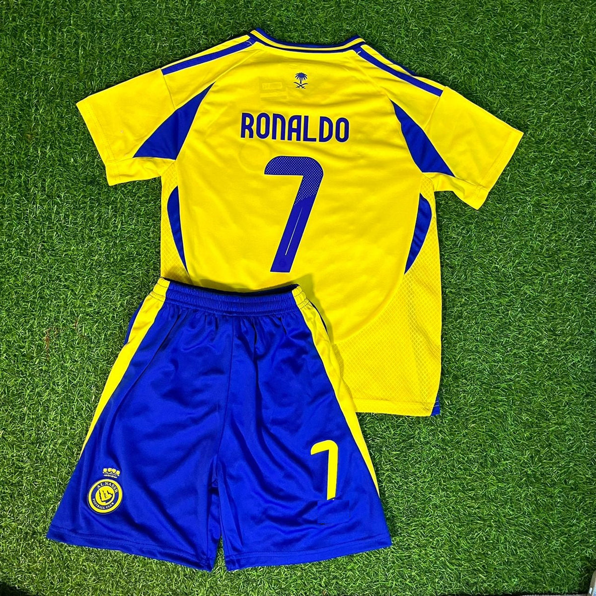 Cristiano Ronaldo #cr7 Al Nassr Kids Jersey – Back View